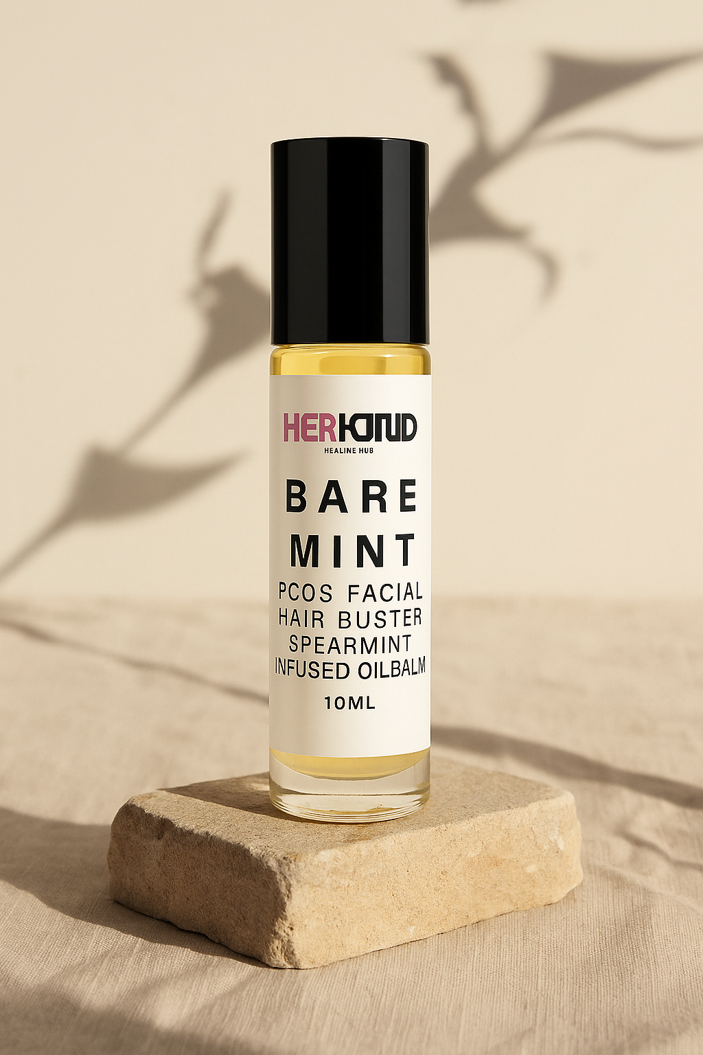 BAREMINT PCOS FACIAL HAIR BUSTER ROLL ON OIL BALM - 10 ML