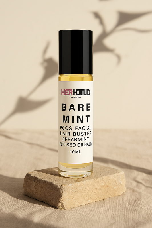 BAREMINT PCOS FACIAL HAIR BUSTER ROLL ON OIL BALM - 10 ML
