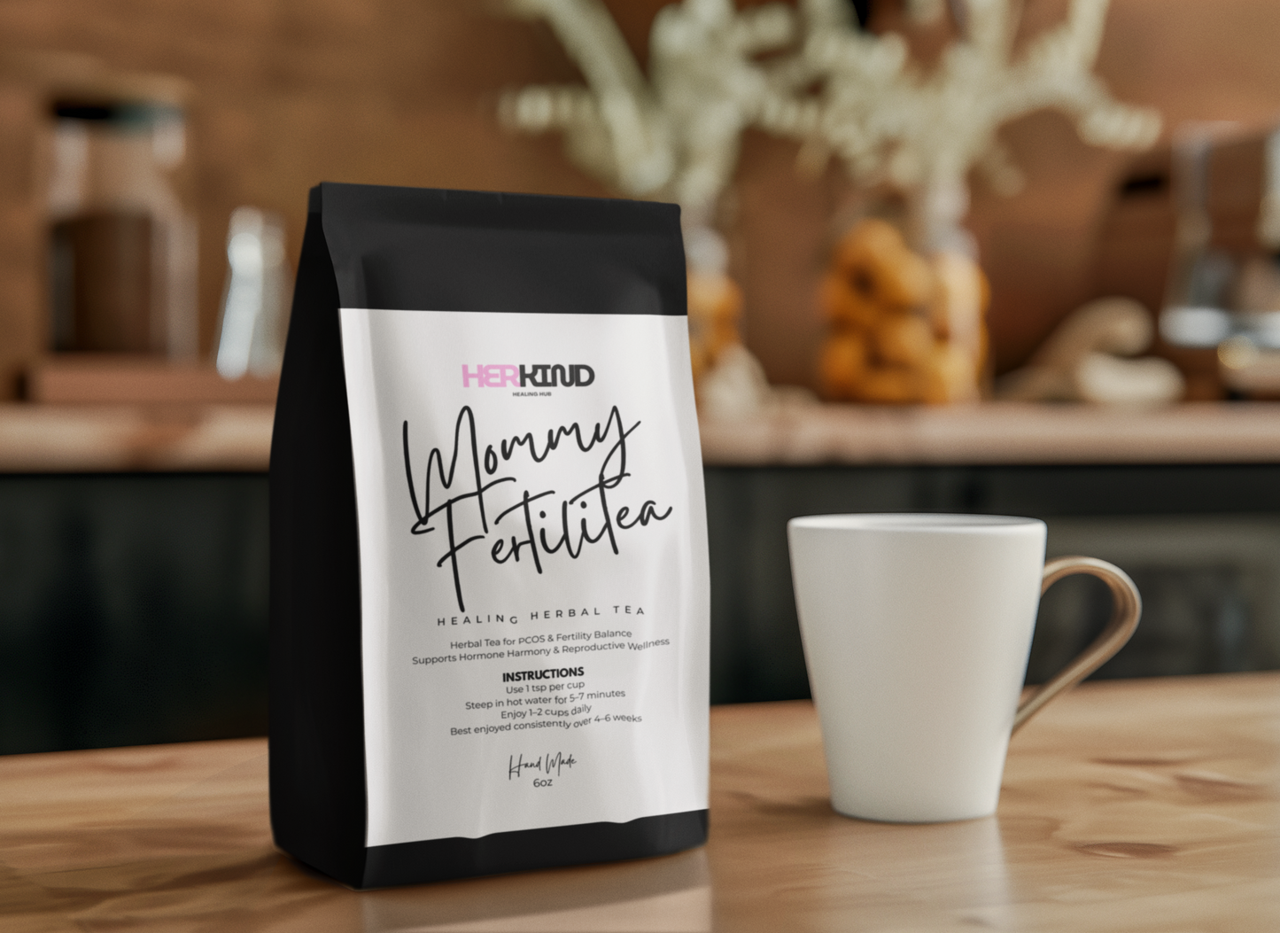 Mommy FertiliTea – Organic Fertility Tea for Women with PCOS & Hormonal Imbalance-30 Servings